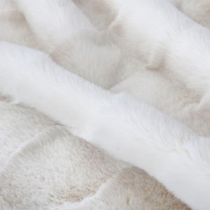 Cut Jacquard Rabbit Fur