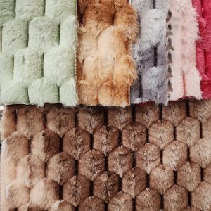 Faux Rabbit Fur Plush Fabric – Style HZSFZ-293