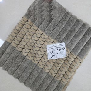 Cationic Dyed Ribbed Faux Rabbit Fur Plush