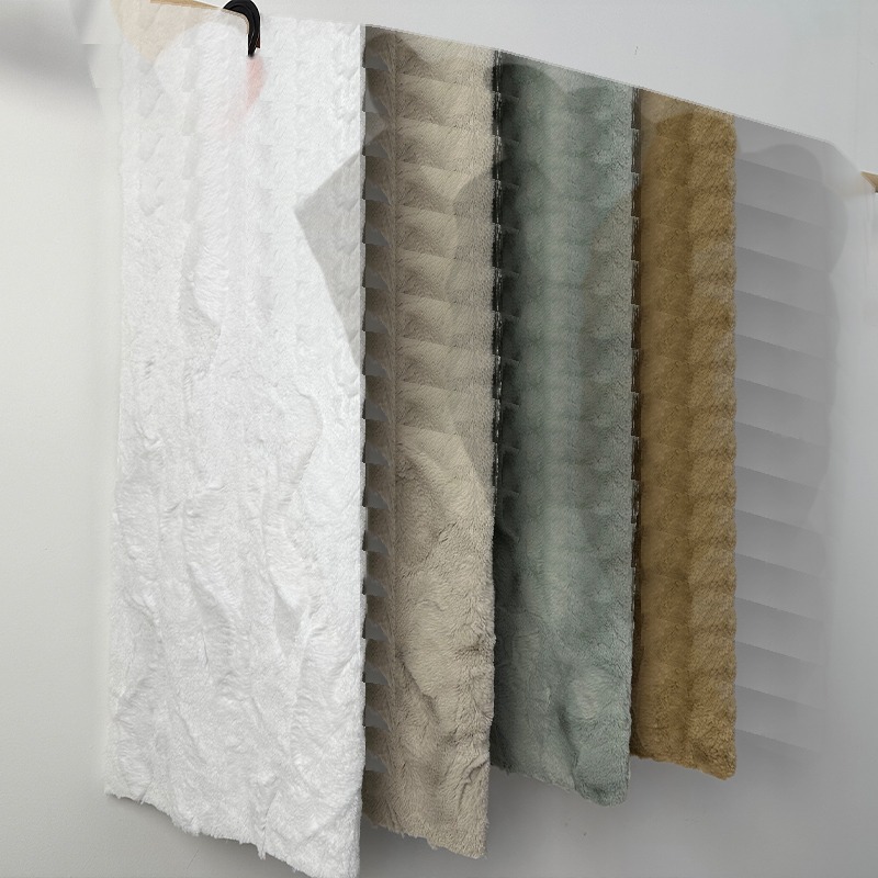 Jacquard Velboa Plush Fabric – Style HZSFZ-66
