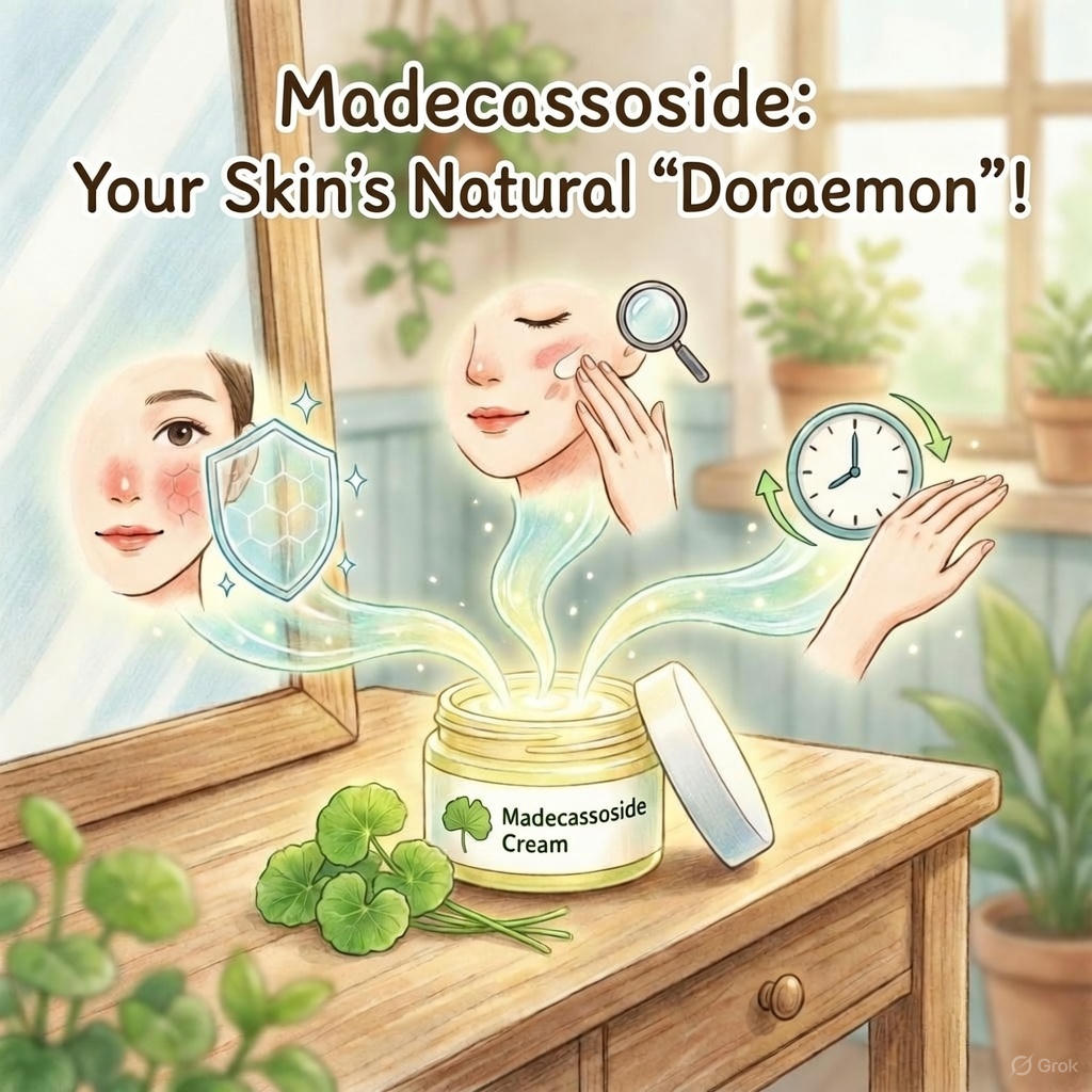Natural Antioxidant Marvel: How Madecassoside Fades Dark Spots, Brightens Skin, and Rejuvenates Your